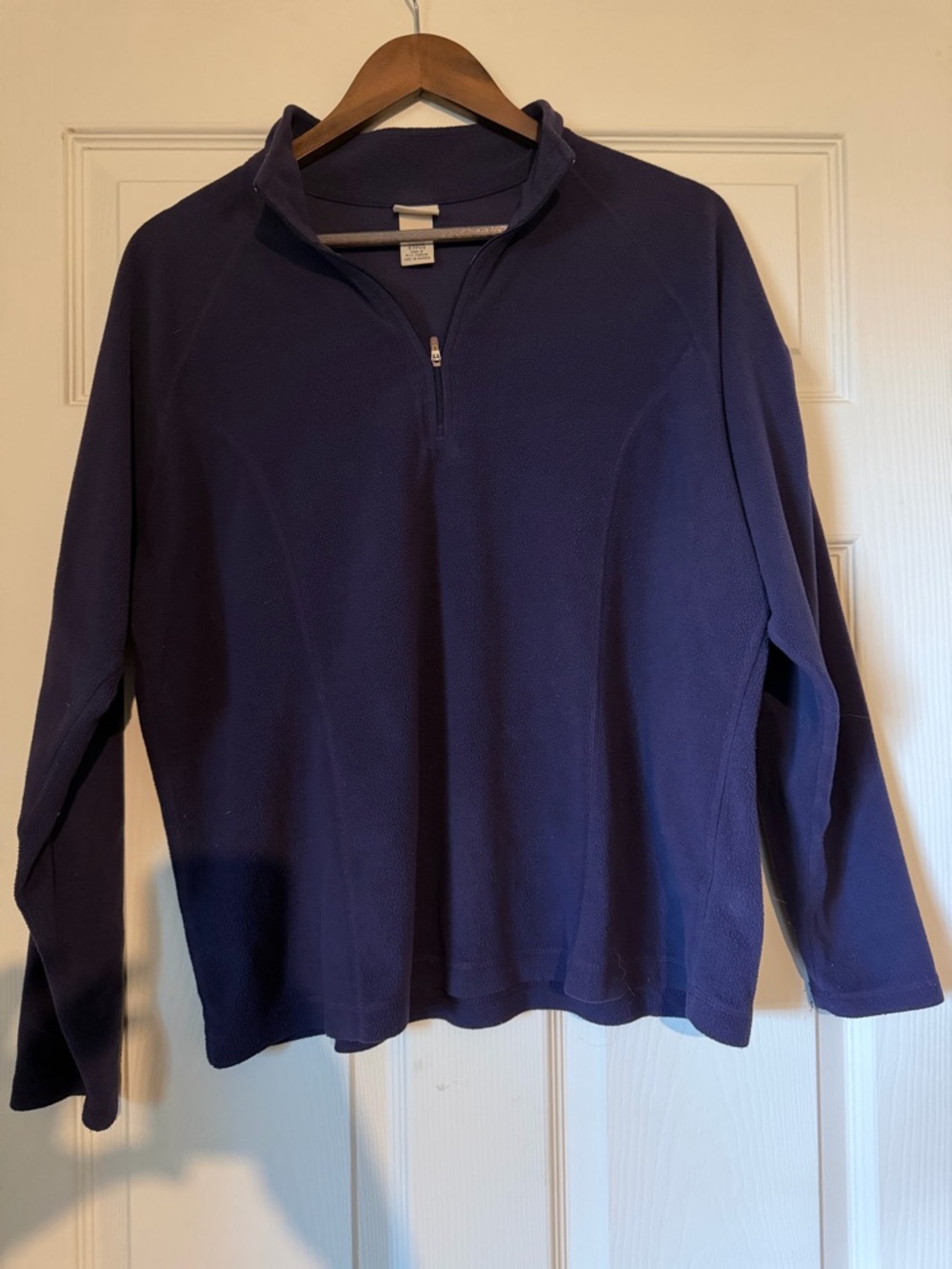 L.L. Bean Purple Quarter-Zip Pullover